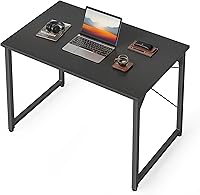 Vista 55 de Cubiker Escritorio para computadora, escritorio pequeño de oficina en casa de 32 pulgadas para espacios pequeños, estilo moderno y simple