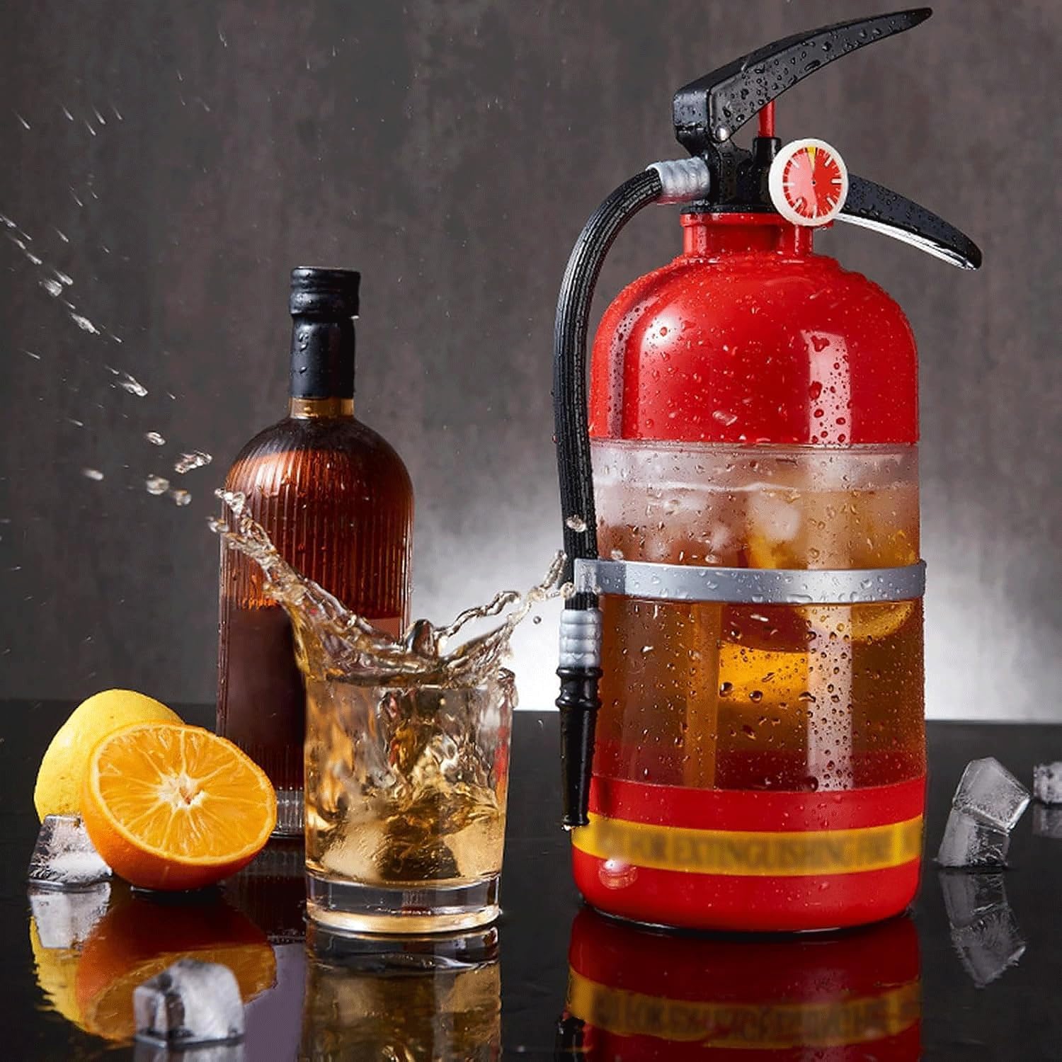 Distributore Di Birra Da 3 L, Distributore Di Bevande A Forma Di Estintore | Distributore portatile per birra e vino, ideale per la casa, l'ufficio, le feste e i ristoranti(3L)