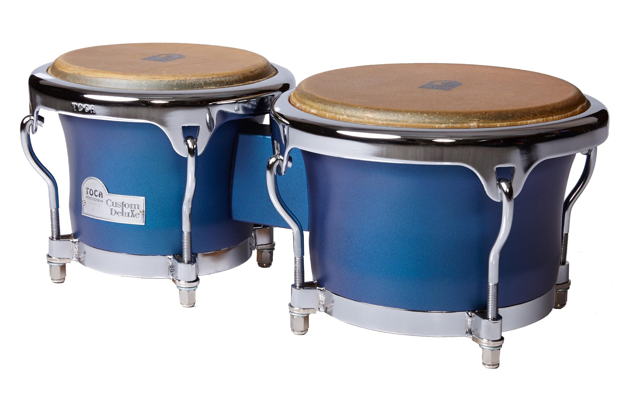 Toca, Bongo Custom Deluxe, 7" et 8 1/2", Bleu mat, 4600-MB
