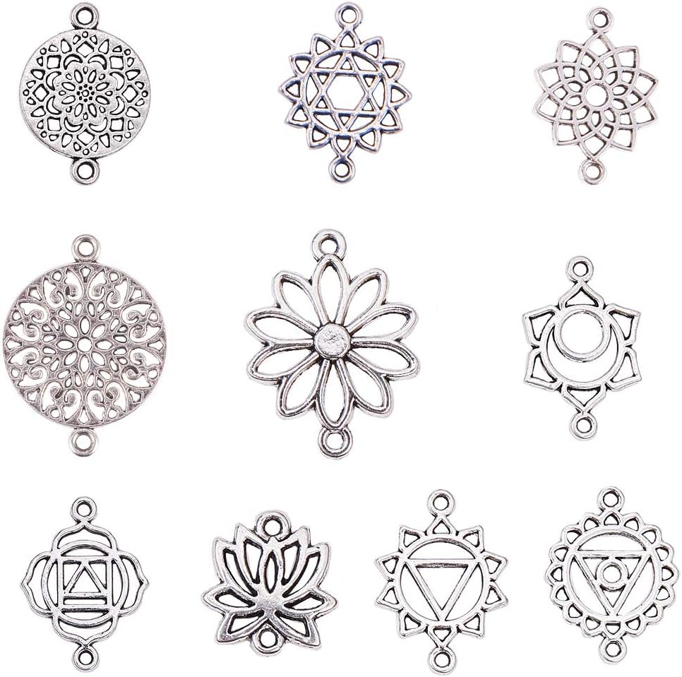 SUNNYCLUE 1 Box 120Pcs Thistle Charms Bulk Scotland Thistle Charm