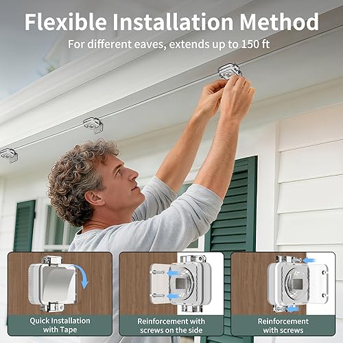 Miniatura 3 de Luces permanentes para exteriores IP68, impermeables, RGB+IC, luz LED de Navidad con 75 modos de escena, luces navideñas para Navidad, Halloween,