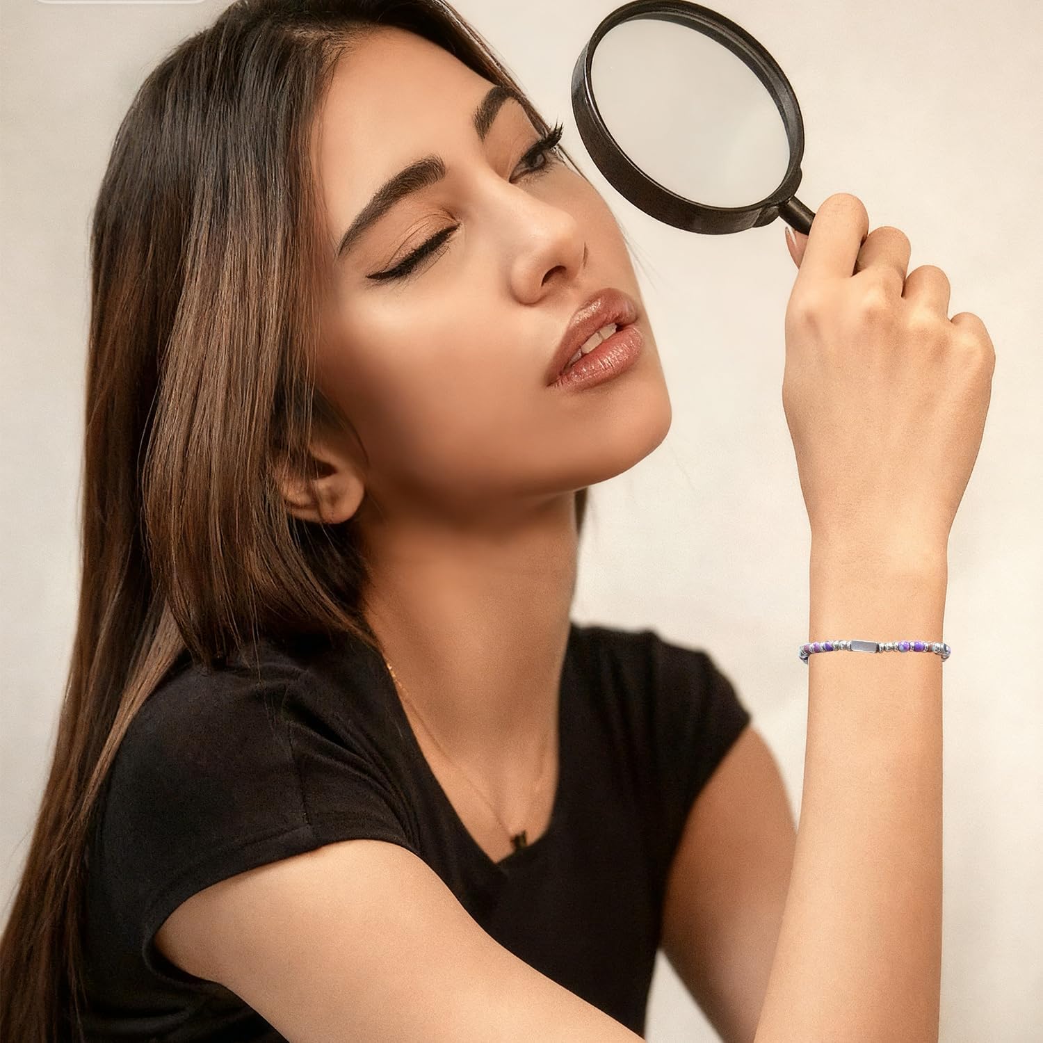 Thank You Gifts for Women, Inspiration Natural Stone Bracelet for Women, Appreciation Gifts for Coworker Teacher Family Friend Sister Christmas Gifts - Image 2