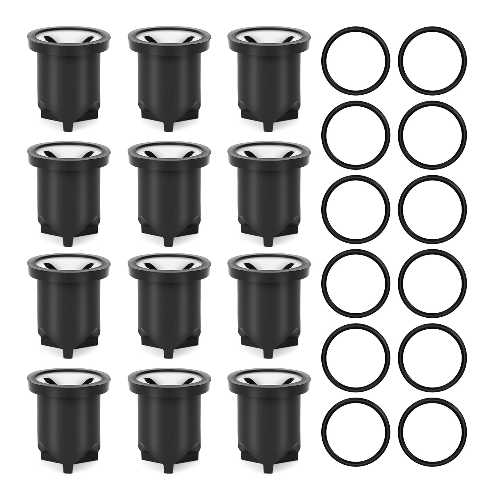 Ljmyy 12Pcs Flush Valves Repair Kits with O Rings and Seals Replace Break Vacuum Breaker for Vacuum Breaker Maintenance