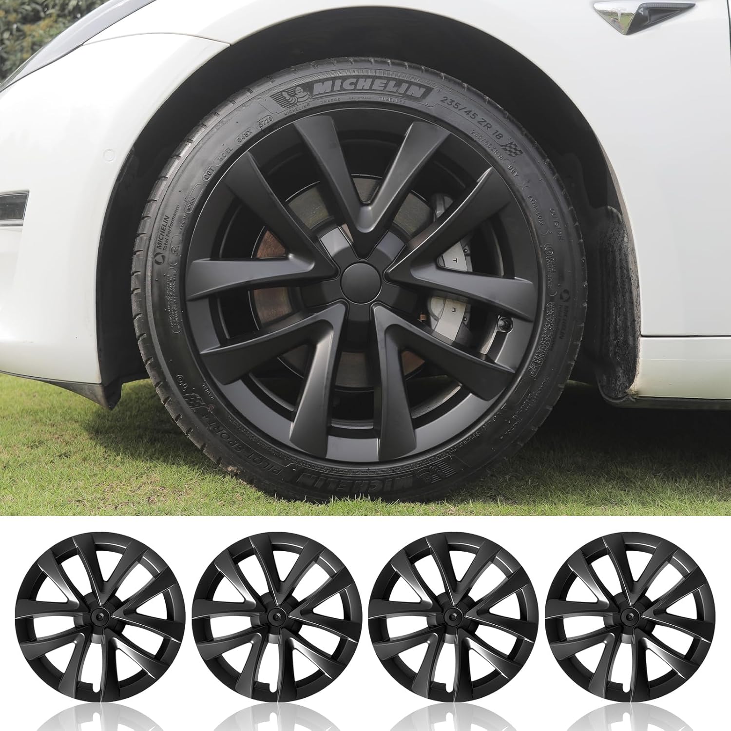 Model 3 18" Wheel Cover for Tesla Model Wheel 3 Covers 4PCS