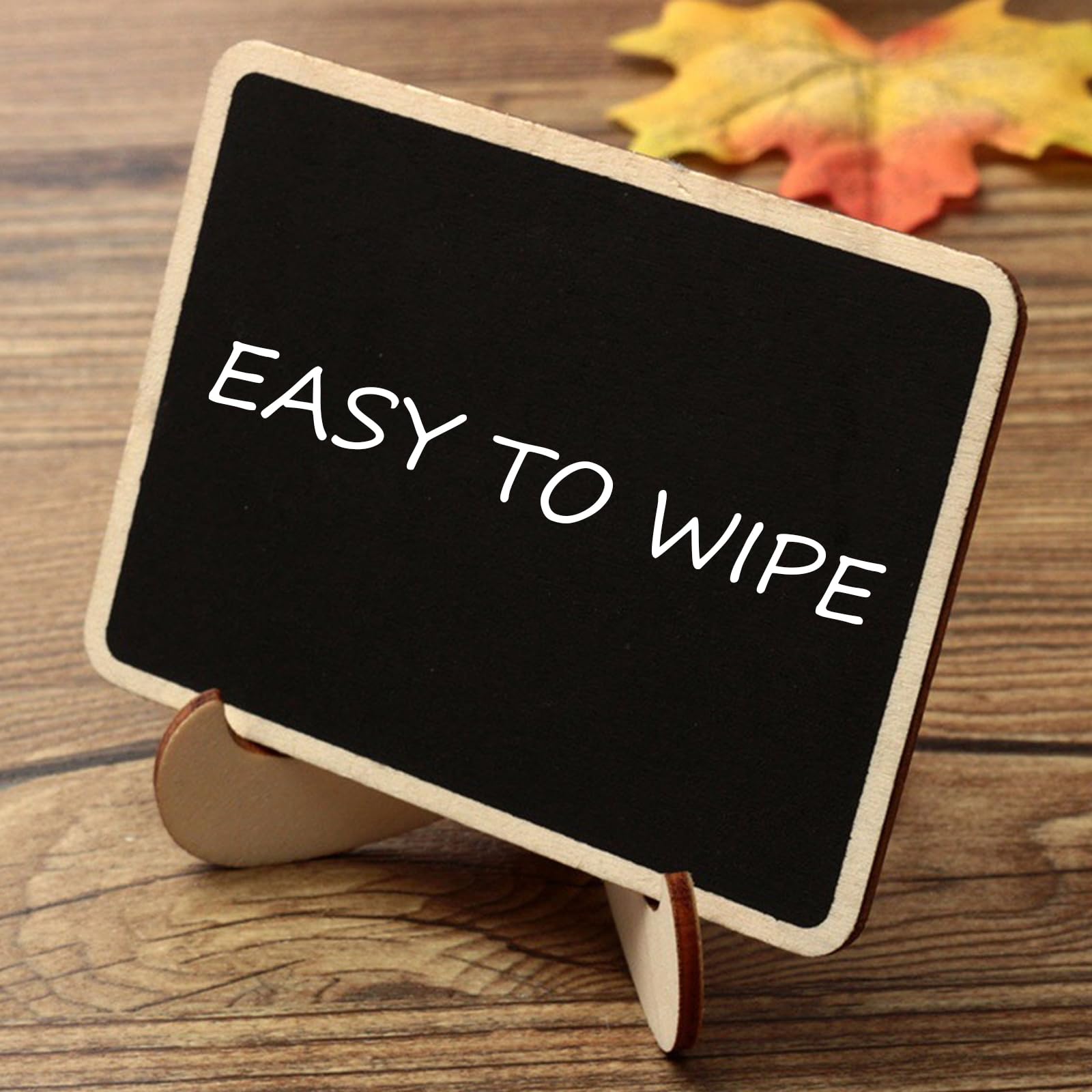 20 Lavagnette Mini Lavagna In Legno Con Supporto - Segnaposto Riutilizzabili Per Matrimoni E Eventi