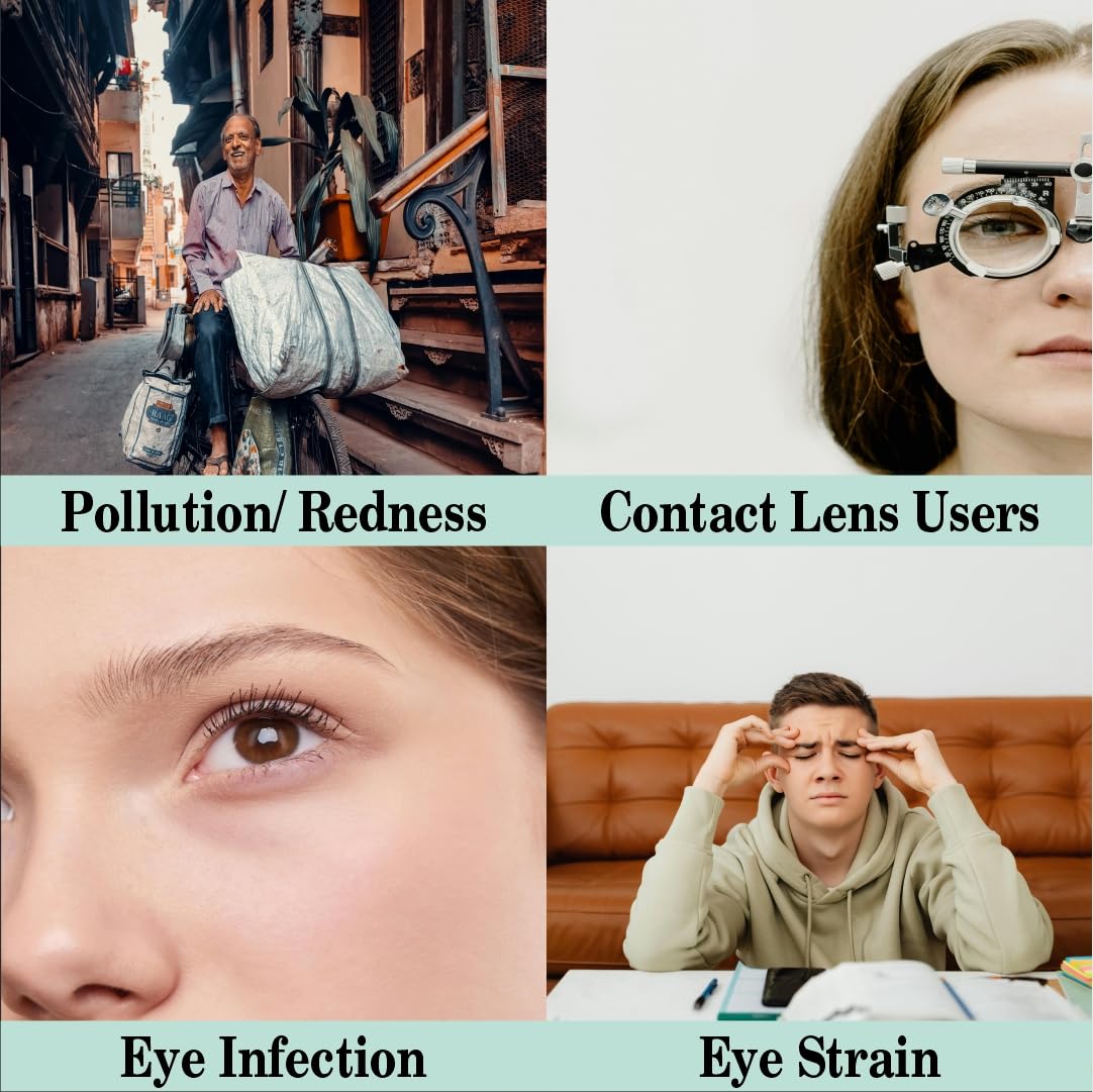 LOCHAN Eye Drops For Dry Eye, Irritation, Burning Sensation, Redness | Pack of 6 | Ayurvedic Anti-Inflammatory Eye Drops — Amazon image 3