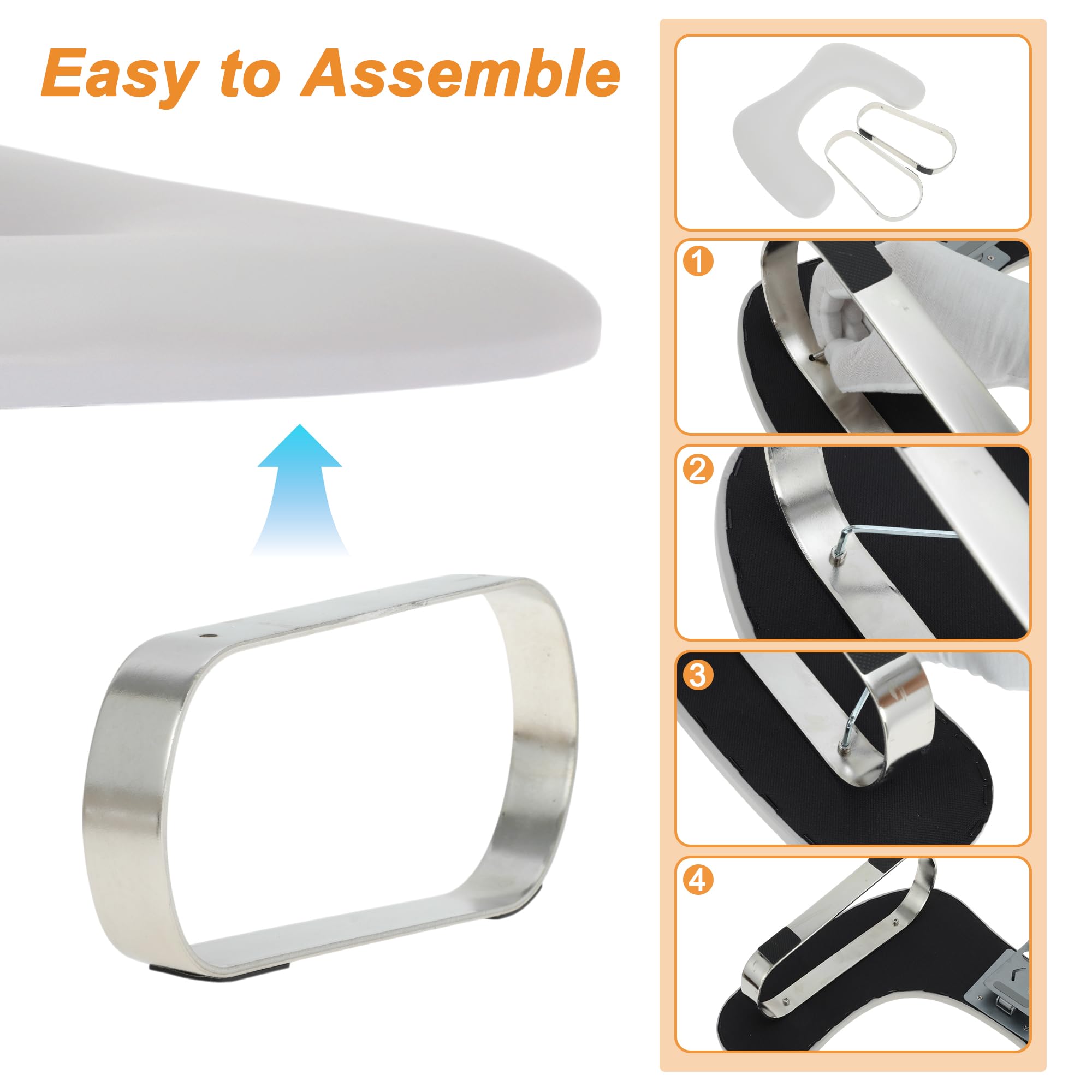 VOCOSTE Nail Arm Rest with Mobile Phone Holder, Manicure Hand Rest, Hand Rest for Nails Tech with Stable Base Gray - Image 3