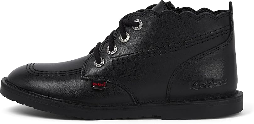 Kickers girls Adlar Hi Scallop Leather