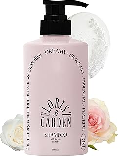 Milk Protein Intensive Shampoo - Korean Volumizing and Hair Loss Relief Perfume Shampoo for Damaged Hair - Refreshing & Sweet Floral Scent - pH5.5 Scalp Purifying, 16.9 fl.oz.
