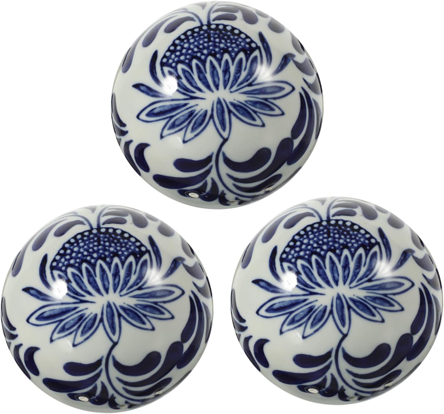 Holibanna 3pcs Ceramic Decorative Ball Ceramics Wedding