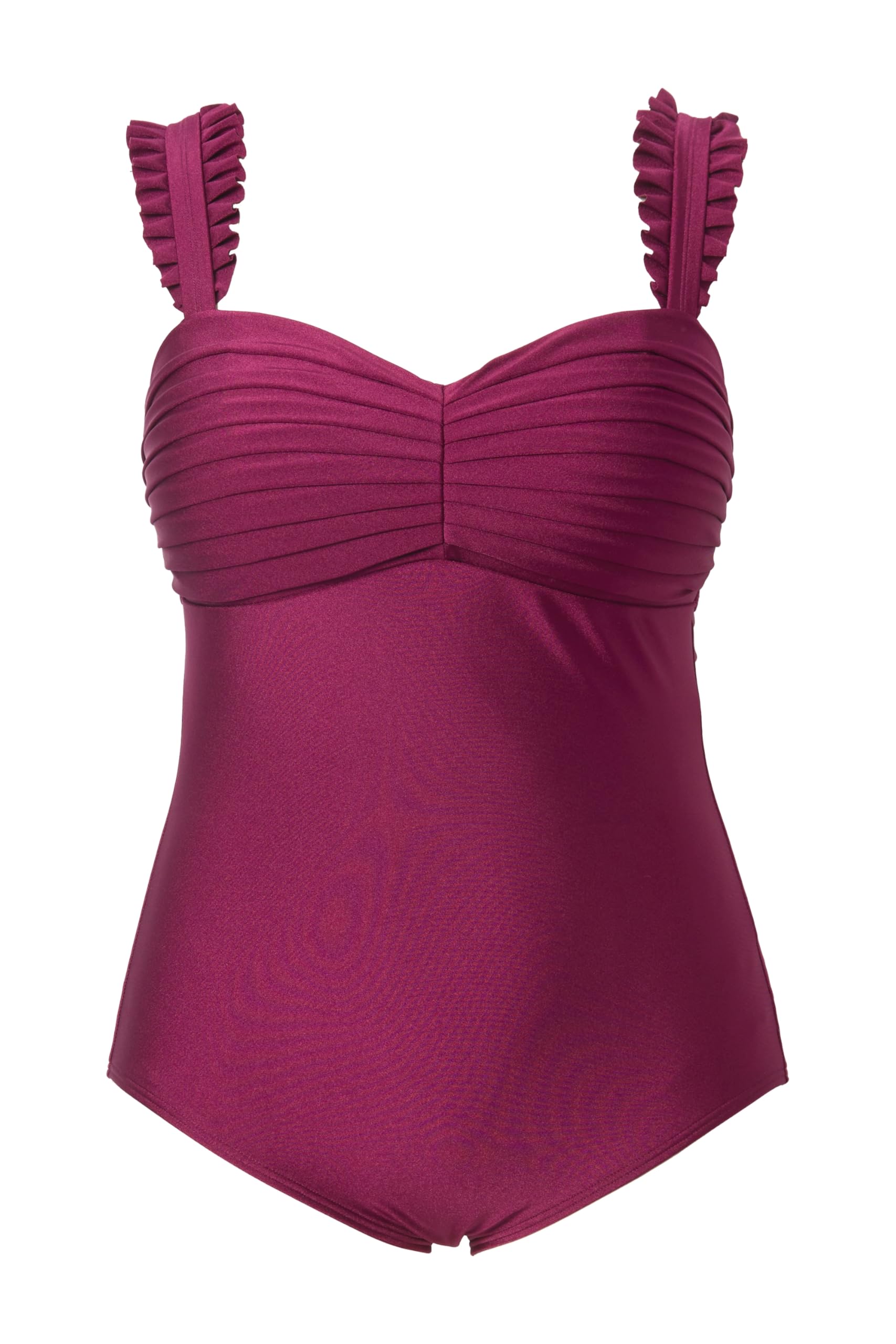 Ulla Popken Badeanzug Gelegte Falten Shiny Costume Intero Donna (Pacco da 1)