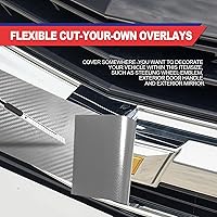 Vista 5 de Compatible con emblema de logotipo Chevy Bowtie de 11.8" x 4", calcomanías cortadas DIY de 3 piezas, 3 piezas de superposición de logotipo universal