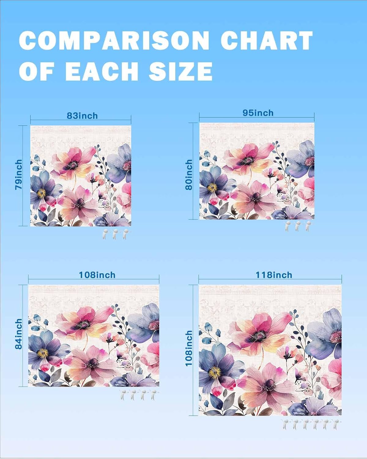 Spring Blossom Watercolor Flower Beach Blanket Waterproof Sandproof Outdoor Picnic Mat 118"x108" Pastoral Floral on Rustic Linen Lightweight Large Beach Blankets with 4 Stake & 4 Corner Pockets