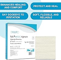 Vista 2 de MedVance TM Alginato – Apósito de alginato de calcio 2"x2", Caja de 5 apósitos