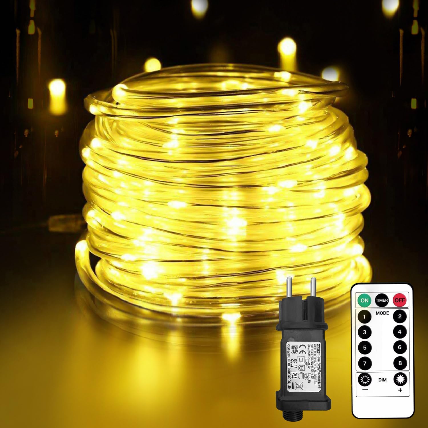 Molbory Corda Luminosa LED USB 5m Con 50 LED, Telecomando E Timer – 16 Colori E 4 Modalità, IP65 Impermeabile Per Esterno - 5