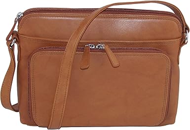 black leather organizer purse