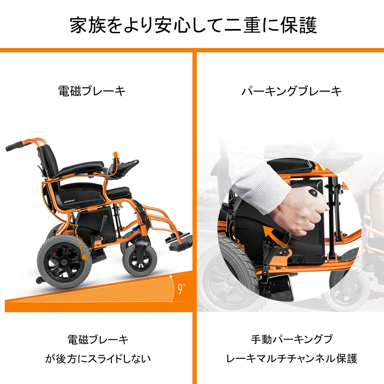 完全未使用！コンパクト折りたたみタイプ電動車いす　動作確認OK！ Care-Parents 電動車椅子 折りたたみ 軽量 全自動電動車いす