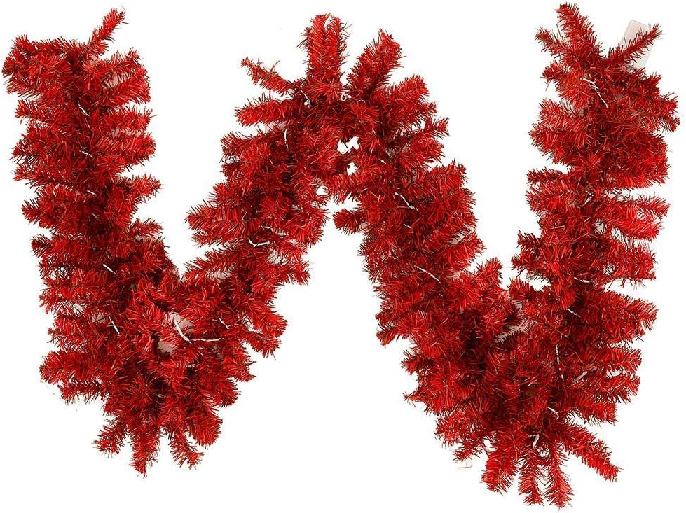 YYZKYTO 9FT/2.7M Christmas Wreath Decoration with Lights Pre-lit Artificial Christmas Wreaths with 30 LEDs Light 240 Christmas Tree Branch F Commemoration Day