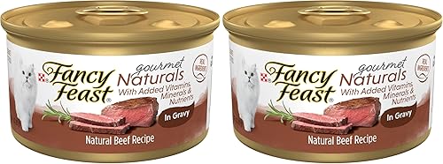 Miniatura 9 de Purina Fancy Feast Gourmet Naturals - Alimento húmedo para gatos, receta natural de carne de res en salsa concentrada para gatos, (paquete de 12