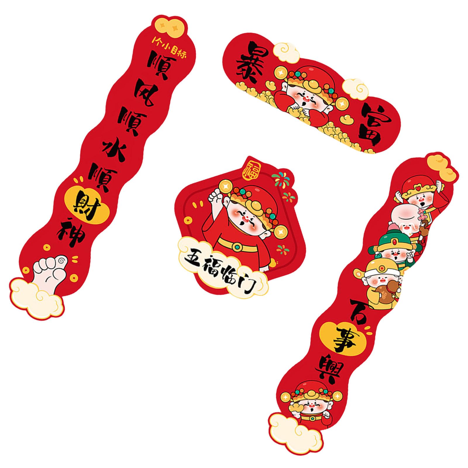 Tsophreniq Trendy Snake Year 2025 Chinese New Couplets Stylish Paper Door Sticker for Home and Decoration Snake