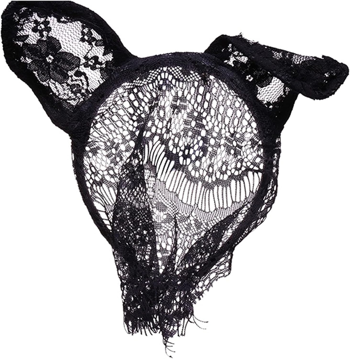 Bunny Ears Headband Black Lace Mask Rabbit Hair Hoops Women Sexy Cute Cat Animal Headpiece Hairband Hair Bands Masquerade Halloween Christmas Easter Birthday Cosplay Dress Up Party Hair Accessories - Image 6