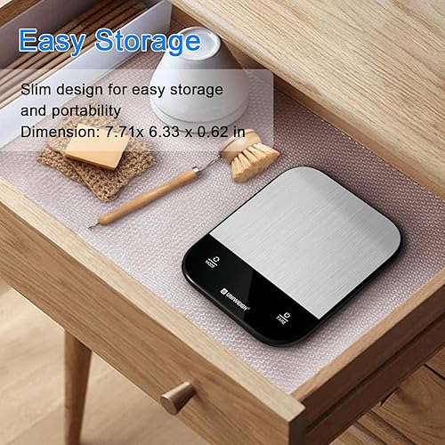 Miniatura 6 de Báscula de alimentos para cocina, báscula digital de gramos y onzas para peso de alimentos, hornear, cocinar, preparar comidas, básculas de cocina