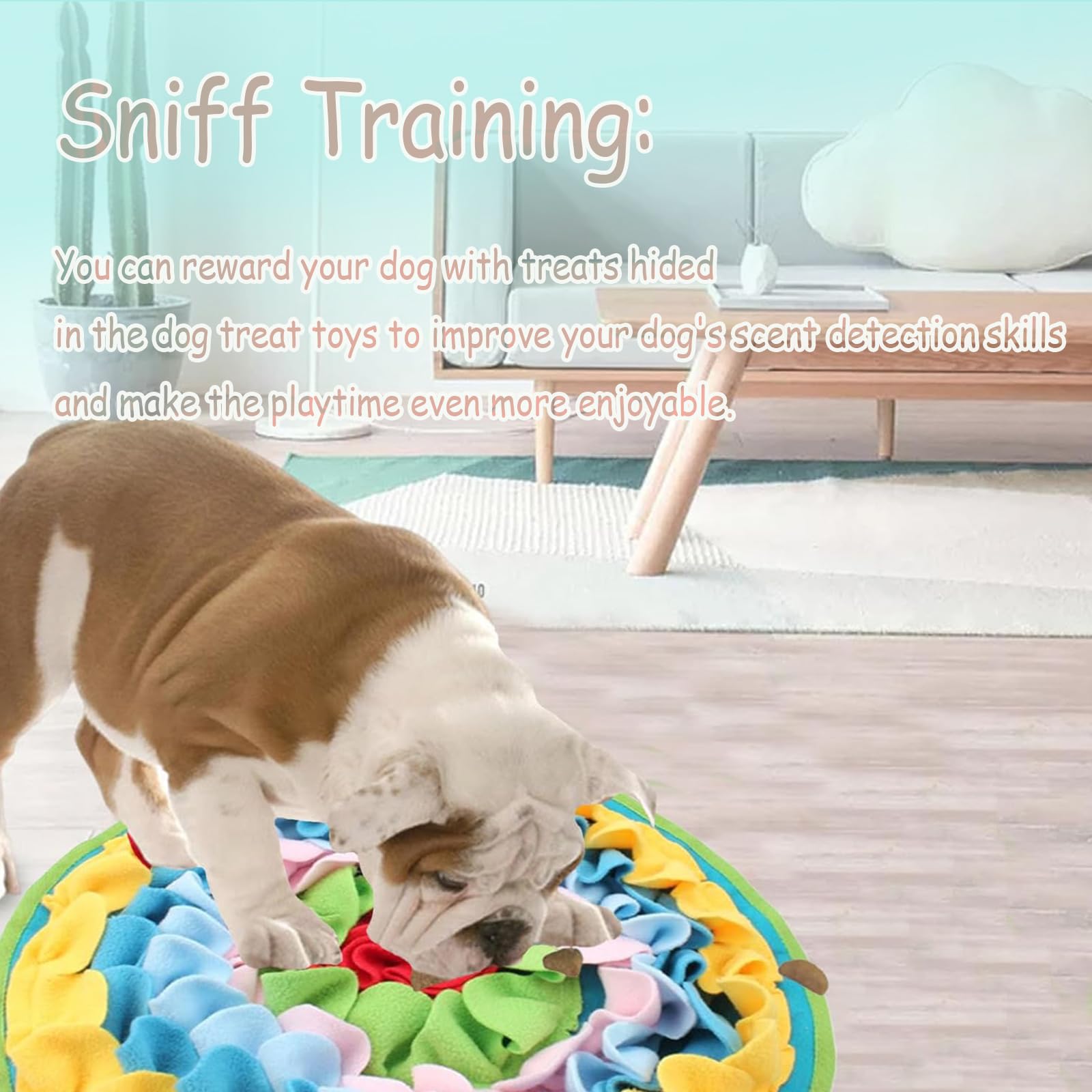 Tapete de olfateo para perros, tapete de alimentación lenta para perros con cuerda para colgar, comedero de rompecabezas para perros, dispensador de comida para mascotas, tapete para perros