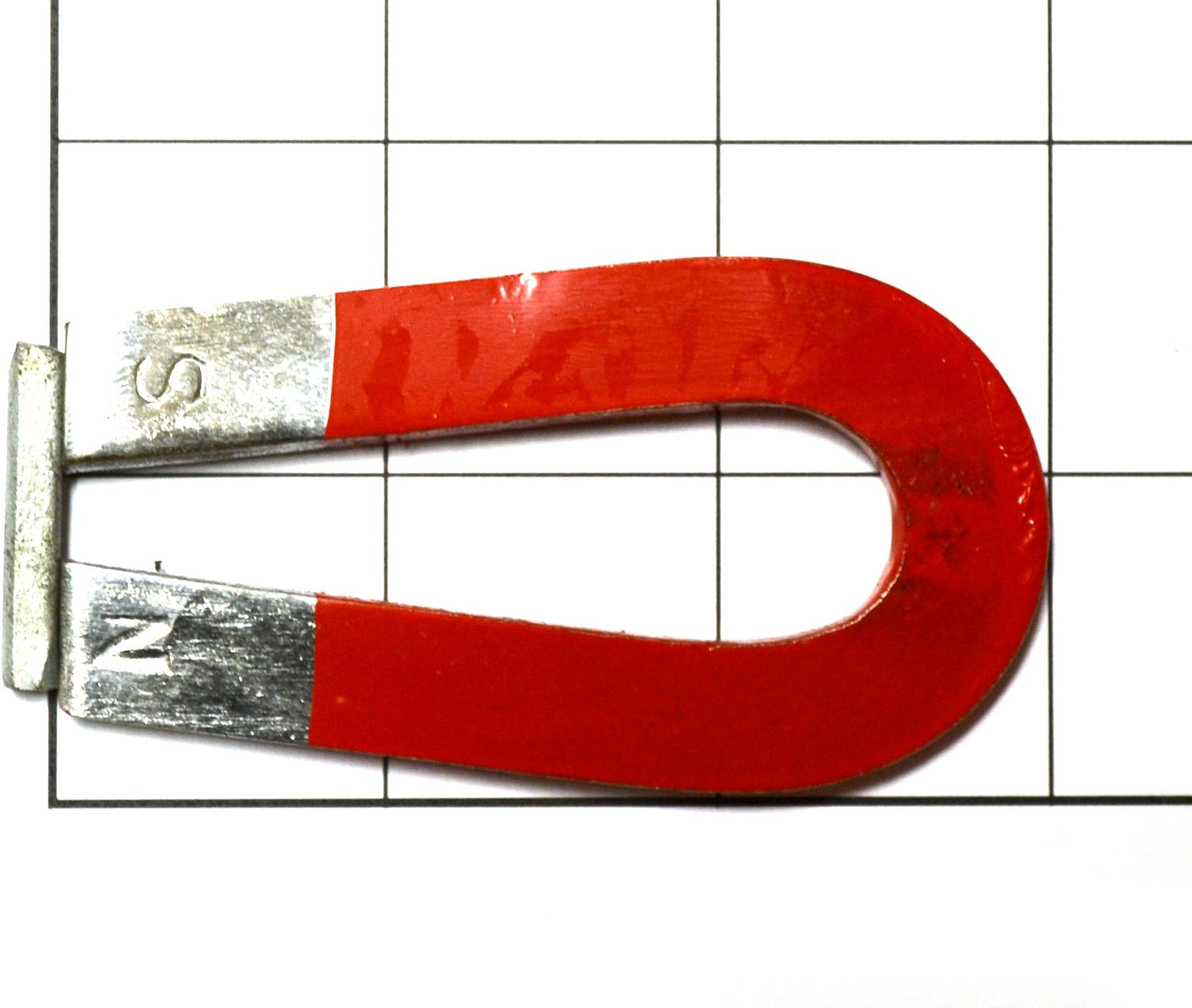 Eisco - Small Horseshoe U-Shaped Magnet, Chrome Steel, 3" x 1 9/16", Educational Physics Lab Tool, Magnetism & Magnetic Field Demonstrations, Classroom Science Experiments, Teaching Resource