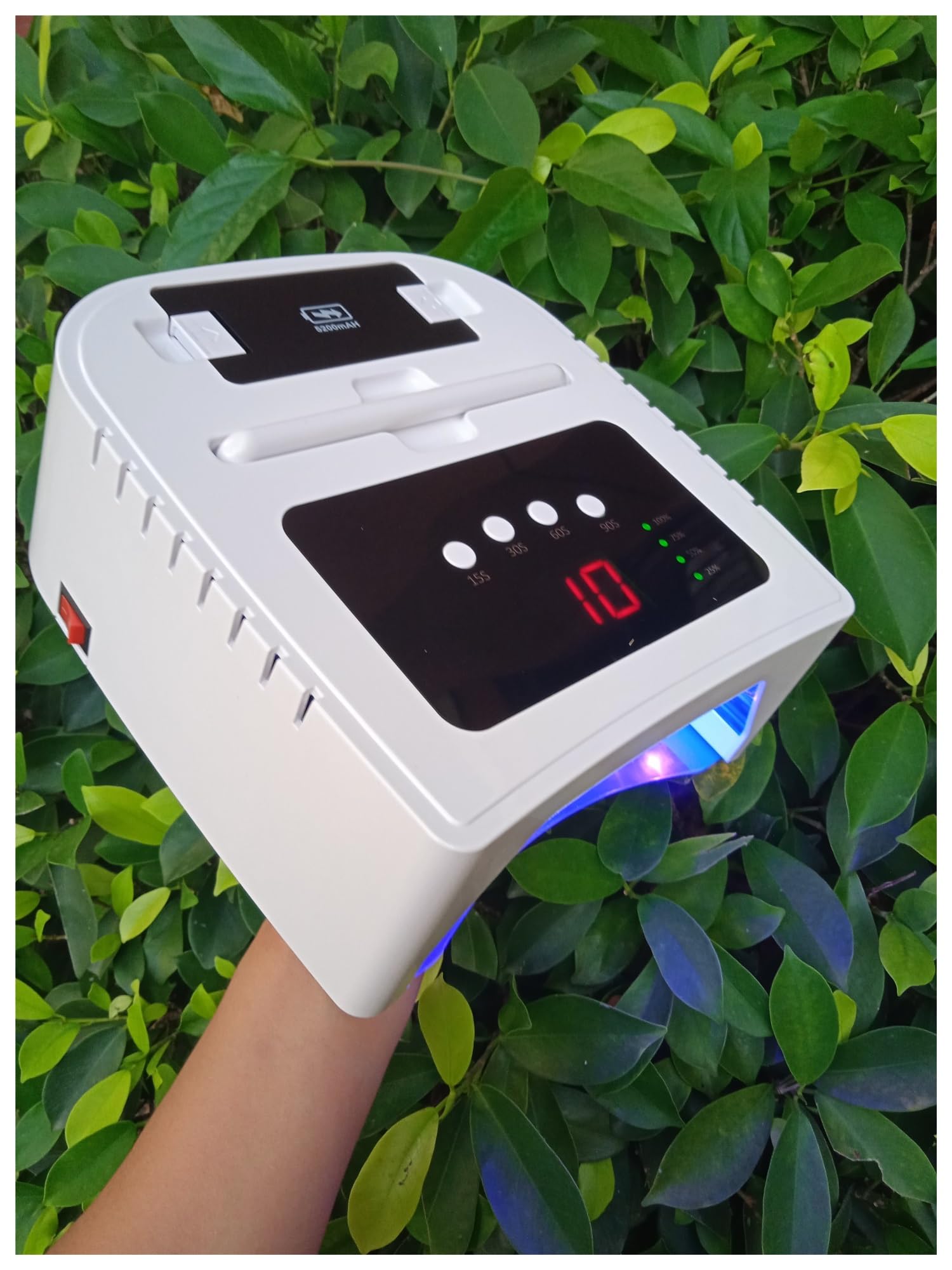 Lampa LED do paznokci, Lampa LED UV do paznokci Podwójna lampa UV i Led do fototerapii Bateria Wyjmowana lampa 72w Bezprzewodowa suszarka do Manicure do paznokci dla miłośników majsterkowania