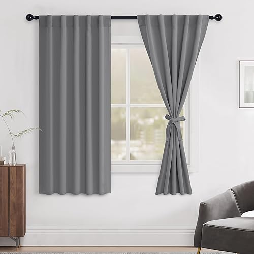 Miniatura 93 de Hiasan Cortinas opacas blancas extra anchas para dormitorio, cortinas opacas térmicas extra anchas de 72 pulgadas de largo, con pestaña trasera,