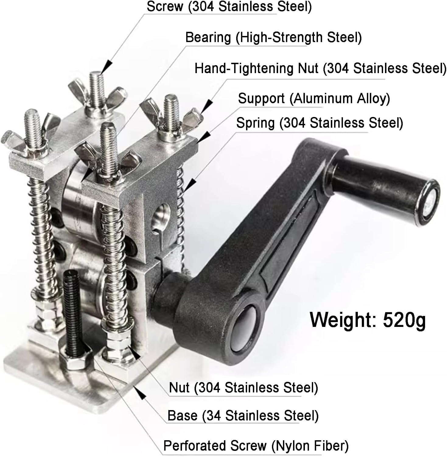 Verstellbare Manuelle Schmuckpresse Für DIY-einlegearbeiten, Ideal Für Die Metallverarbeitung Mit Silber, Kupfer, Messing Und Gold, Zum Handgefertigten Pressen Für Die Schmuckherstellung