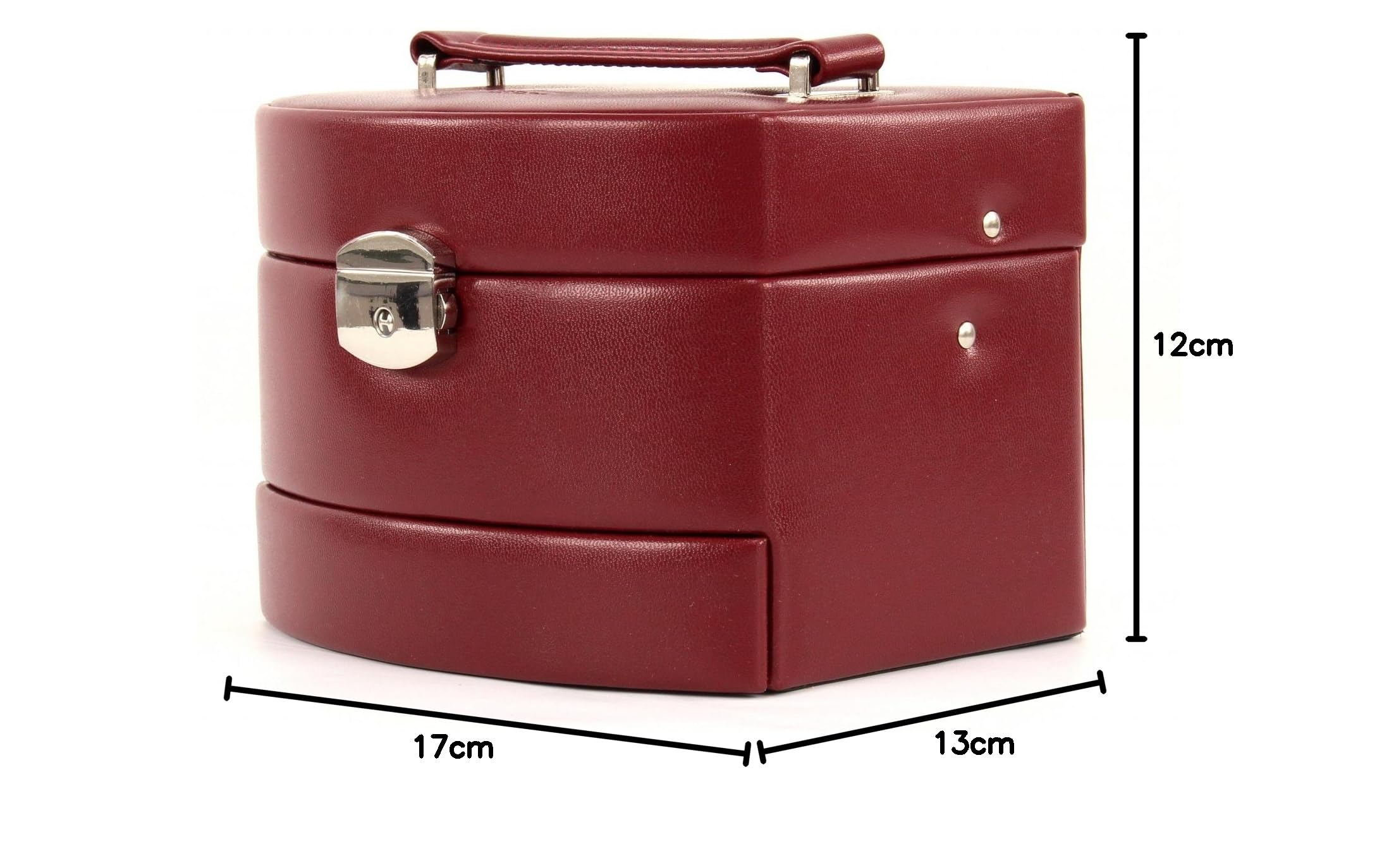 WINDROSE Merino Moda Jewellery Box Automatic Red