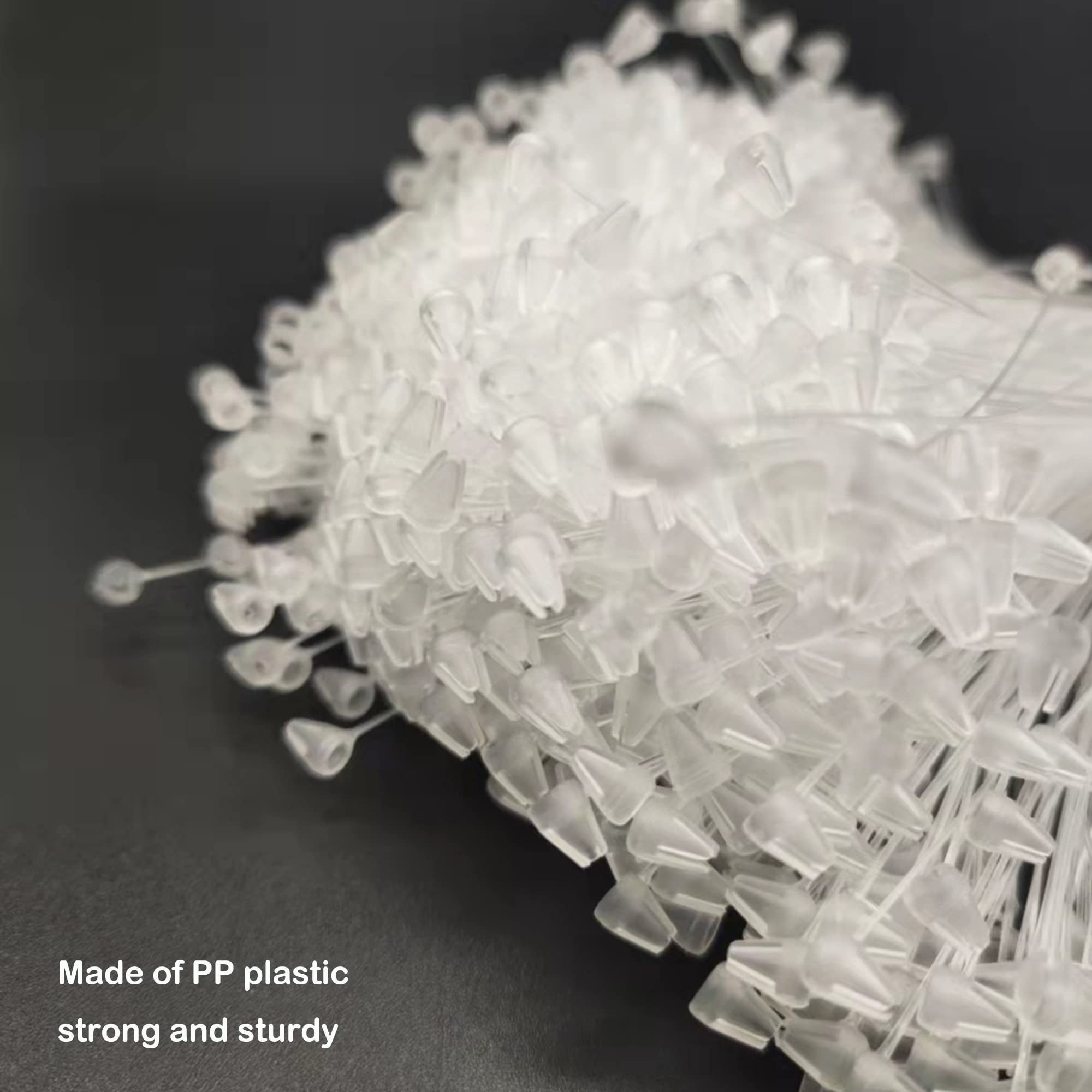 2000 Pezzi fili di sicurezza 230 mm Fissaggio per Cartellino del Prezzo in Plastica Anello per Perni di Bloccaggio a Scatto etichette in plastica per etichette di sicurezza (trasparente)