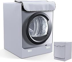 AKEfit Washing Machine Cover for Washing Machines with Front Openings Waterproof Silver Anti-Ultraviolet M 60 x 53 x 85 cm