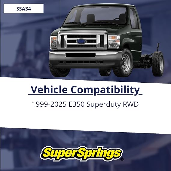 SSA34 | SuperSprings for Ford E-350|E-450, Black