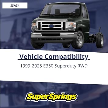SSA34 | SuperSprings for Ford E-350|E-450, Black