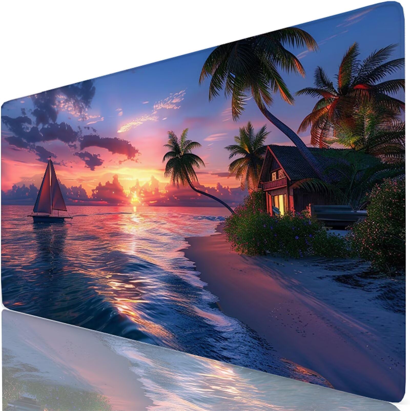 Mouse pad maison grand format sous main bureau caoutchouc antidérapant - 8