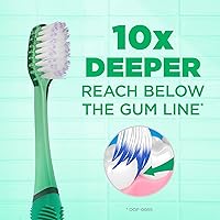 Vista 4 de GUM Technique Deep Clean Cepillo de dientes - Compacto suave - Cepillos de dientes suaves para adultos con encías sensibles - Cerdas extra finas, 1