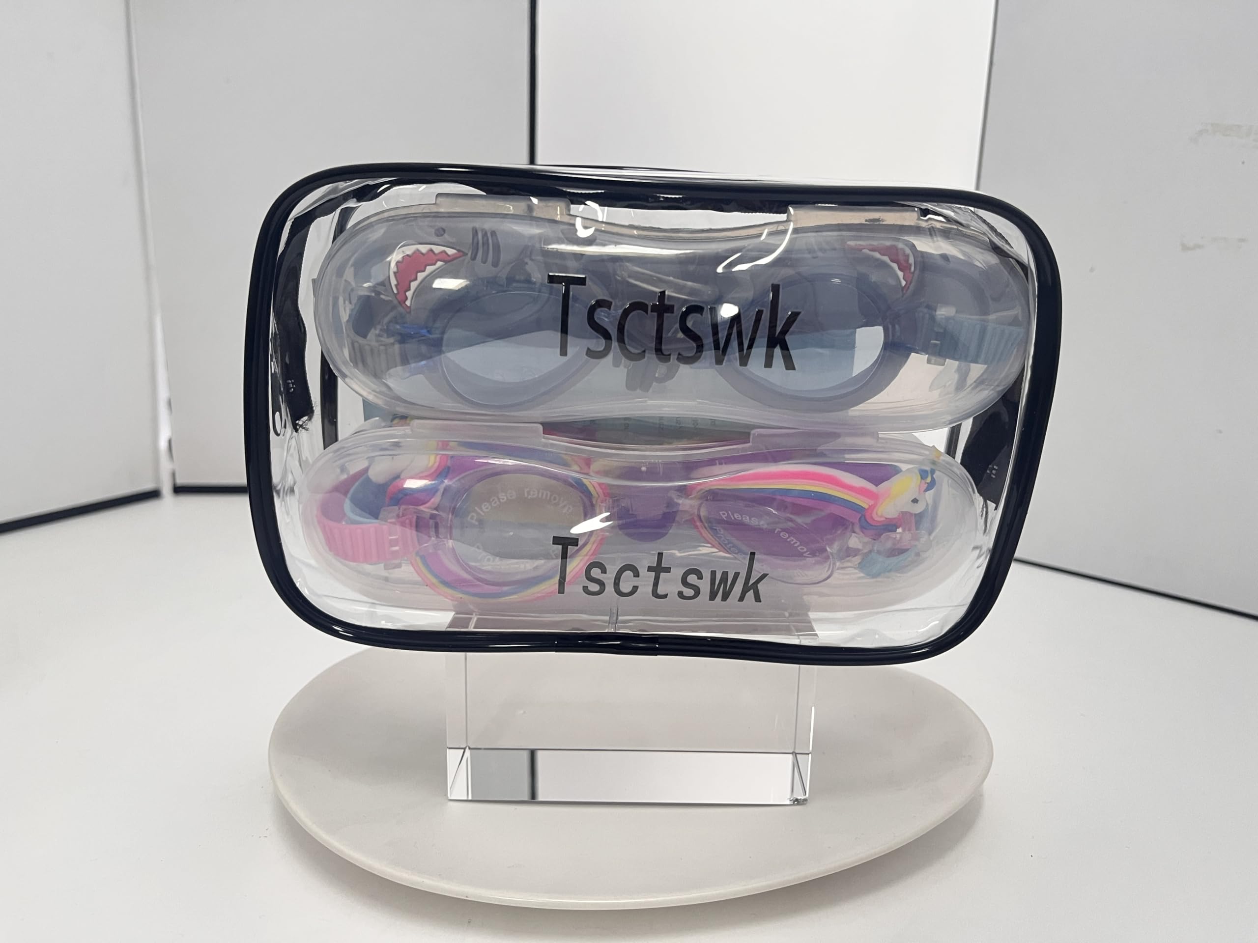 Kinder-Schwimmbrille, auslaufsicher, beschlagfrei, wasserdicht, verstellbar, für Kinder im Alter von 2–14 Jahren, Kleinkinder, Jungen, 2 Stück