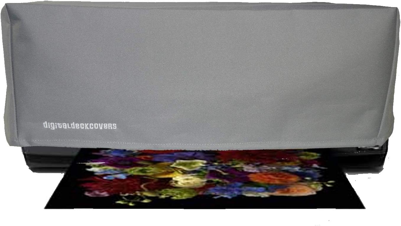 DigitalDeckCovers Printer Dust Cover Compatible with Epson SureColor P800 & Stylus Pro 3800 / 3880 – Antistatic, Water-Resistant, Dust-Proof Heavy-Duty Fabric – Silver