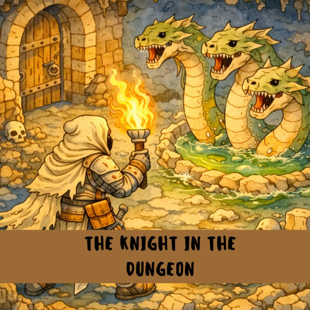 THE KNIGHT IN THE DUNGEON: A Fantasy Adventure Cozy Coloring Book