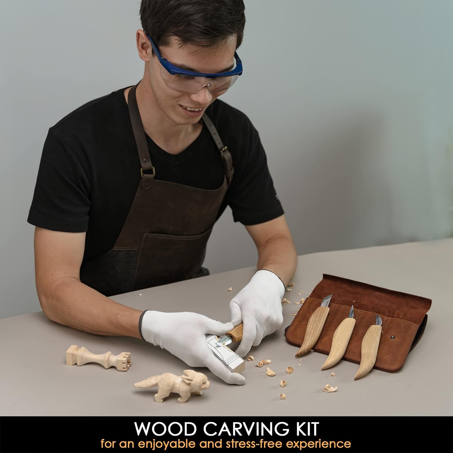 BeaverCraft S56 Wood Carving Whittling Kit - Whittling Knife Kit Premium Wood Carving Knives - Wood Carving Tools Whittling Wood Widdling Kit Wood Carving Set - Wood Carving Kit Wood Carving Knife Set : Arts, Crafts & Sewing