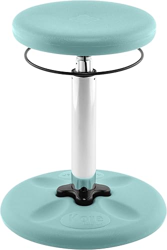 Miniatura 22 de Kore - Silla de altura ajustable, asiento activo para niños, adolescentes: Mejor que una pelota de equilibrio, asientos flexibles para aula. Negro