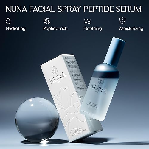 Miniatura 7 de Nuna Spray de suero facial ultra hidratante con péptidos, niacinamida, ácido hialurónico y extractos botánicos, niebla facial coreana ligera para