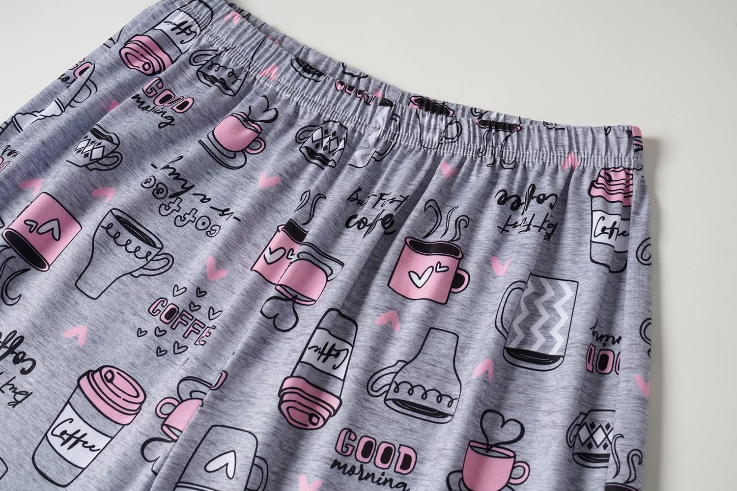 YIJIU Women's Short Sleeve Tops and Capri Pants Cute Cartoon Print Pajama Sets - Image 6