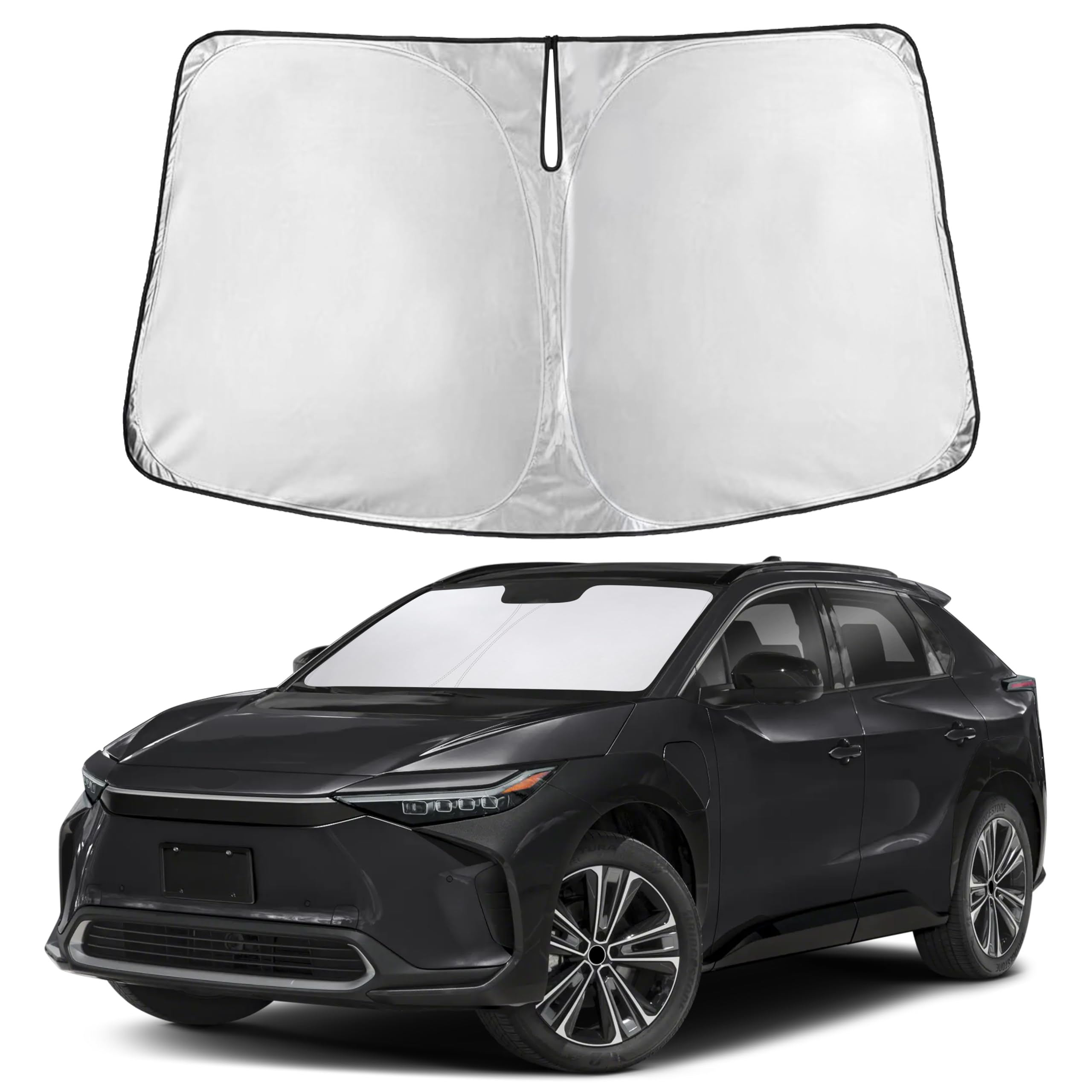 EcoNour Windshield Sunshade Compatible for Toyota bZ4X 2023 2024 2025