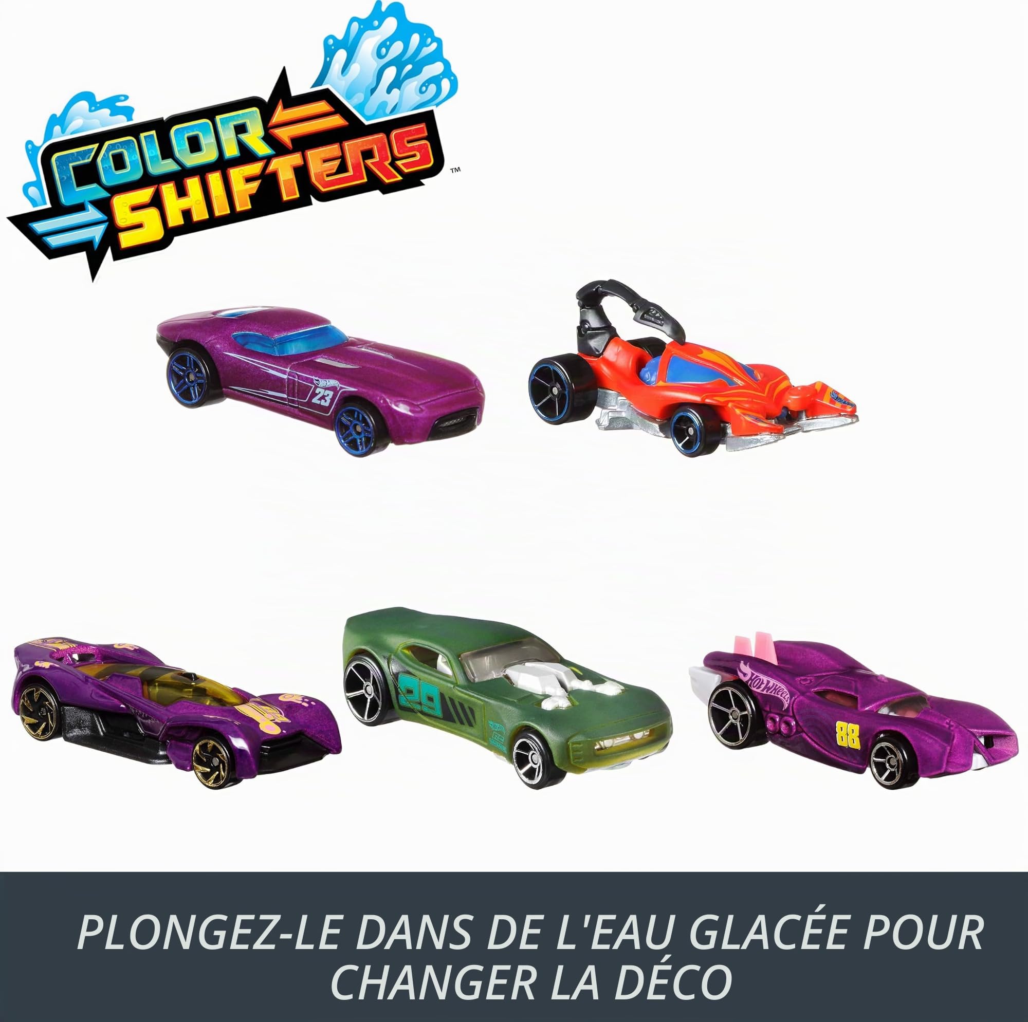 Pixar Cars Color Changers Pack 3 Voitures Changeant De Couleur Dans Leau Flash Mcqueen Martin Et Bobby Swift Jouet Pour E Amz B0