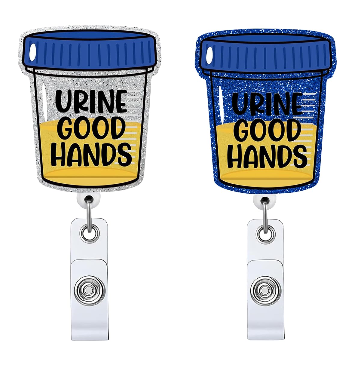 Jsikemd Multifunctional Retractable Badge Holder ID Card Name Tag Funny Gift for Nurses Doctor Urology Dialysis Tech Urologist Nephrology