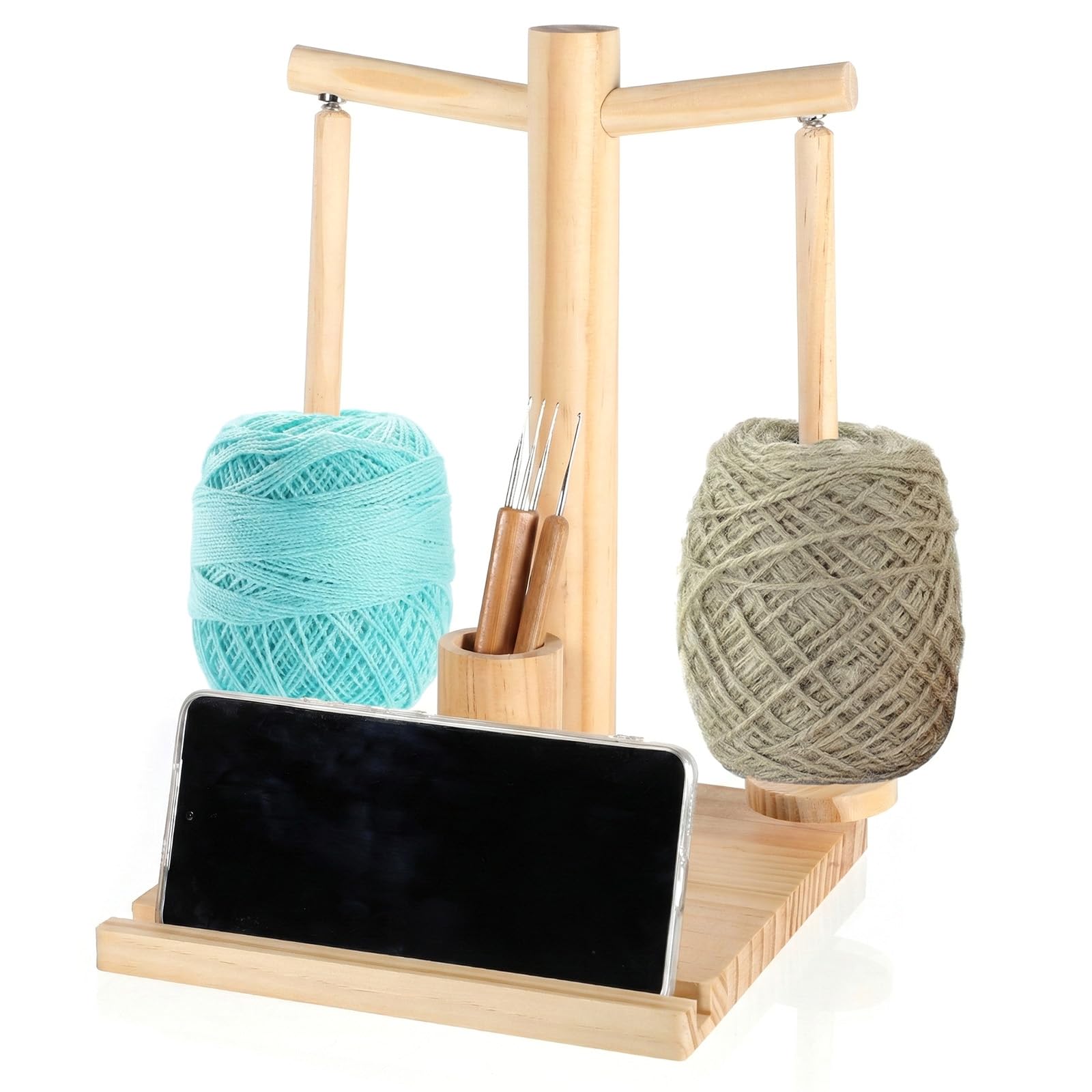 Porte-fil en bois pour crochet cadeau idéal passionnés tricot
