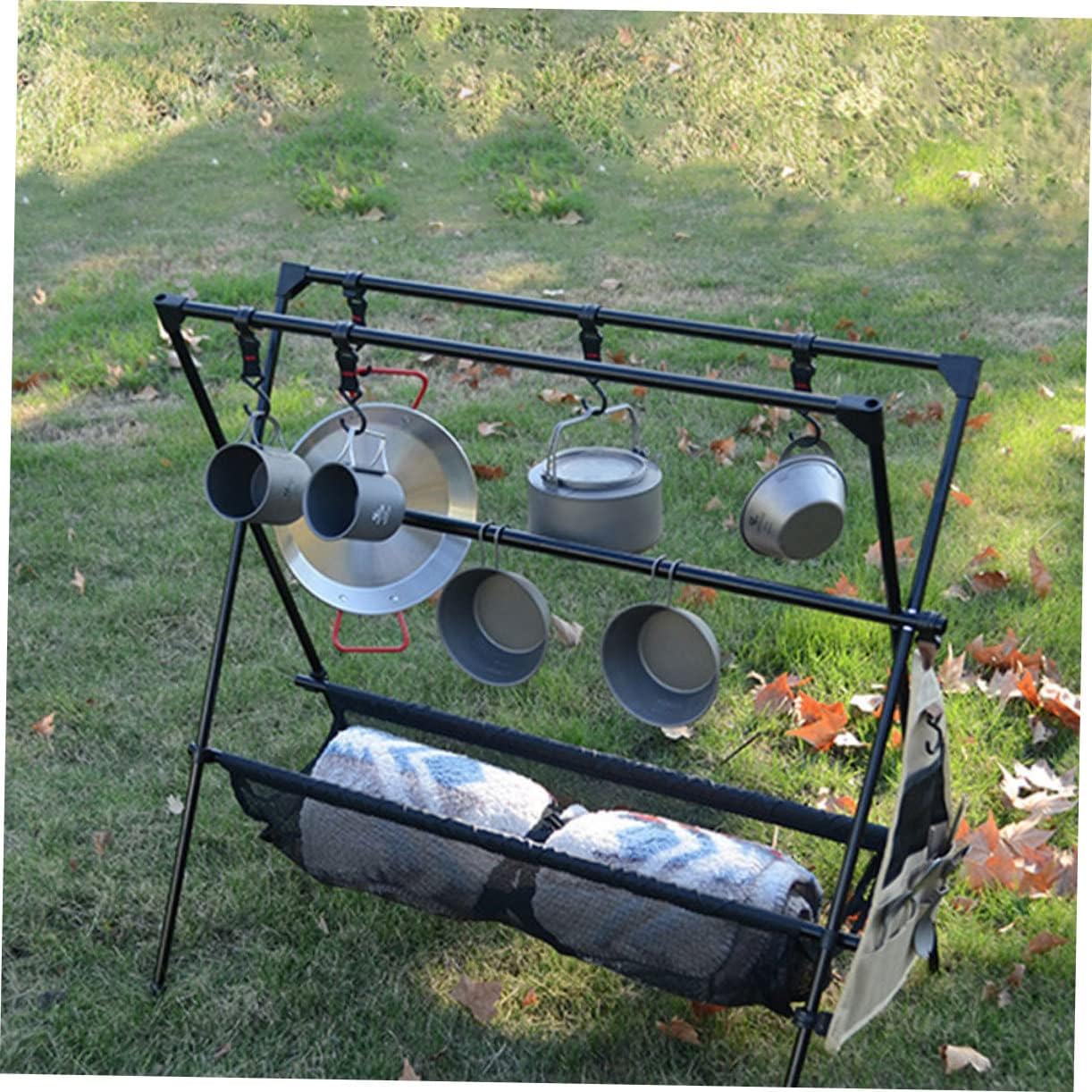 Camper Must Haves Outdoor Cooking Tripod Camping Rack Grill Storage Stand Picnic Pot Hanger